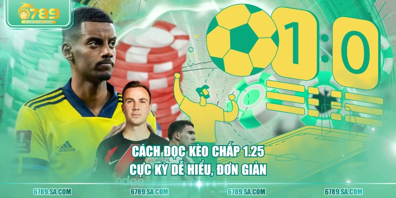 Cách đọc kèo chấp 1.25 cực kỳ dễ hiểu, đơn giản
